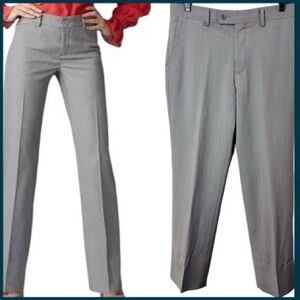 Light Grey Custom Tailored Partially Lined Lightweight Trouser Pant (8)